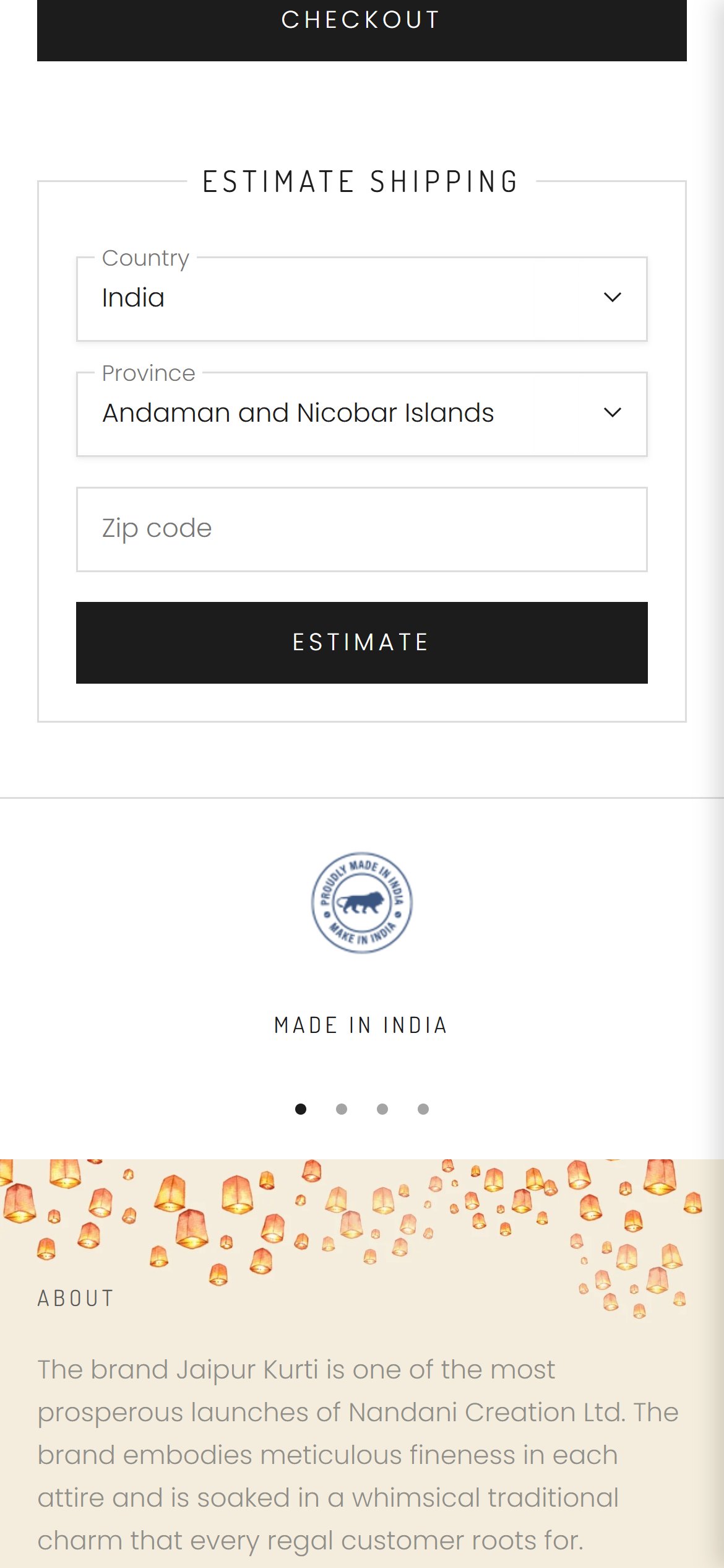 Jaipur Kurti — Mobile