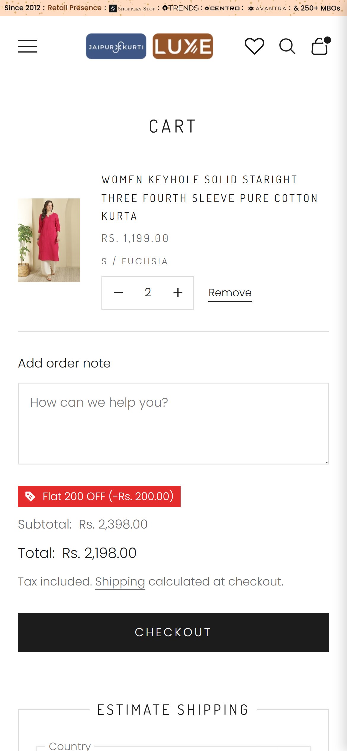 Jaipur Kurti — Mobile